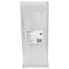 QOLTEC 52240 Daugkartinio naudojimo savaime užsifiksuojantis kabelio raištis 4,8x200mm nailono UV Baltas