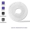 QOLTEC 52262 Qoltec Kabelių organizatorius 14mm 10m Baltas