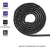 QOLTEC 52257 Cable organizer 20mm 10m Juodas