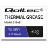 Qoltec Termui laidi pasta 3,17 W/m-K | 30g | sidabras