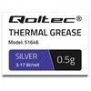 QOLTEC 51646 Thermal paste 3.17W/m-K 0,5g sidabrinis