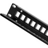 QOLTEC 54479 Patch panel RACK 24 jungtys UTP blank Juodas