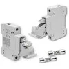 QOLTEC 52582 Saugiklio pagrindas su diodiniu nuolatinės srovės saugikliu / 1P / 1000V / 30A / 10x38 / saulės