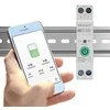 Qoltec 63A relė DIN bėgeliui su elektros skaitikliu | TUYA | Wifi | PROTINGAS GYVENIMAS