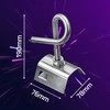 Qoltec Przelotowy uchwyt / wieszak do kabli | MBL: 4kN