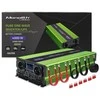 QOLTEC 51943 grynos sinusinės bangos keitiklis, monolitas / akumuliatoriaus įkroviklis / UPS / 4000 W / 2000 W / 12 V iki 230 V / LCD