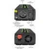 QOLTEC 51937 grynos sinusinės bangos keitiklis, monolitinis / 600 W / 1200 W / 24 V–230 V