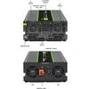 QOLTEC 51935 grynos sinusinės bangos keitiklis, monolitas / 2000 W / 4000 W / 12 V–230 V