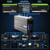 Qoltec Przetwornica napięcia Pure Sine Wave | 12V na 230V | 2000/4000W | UPS BYPASS | LCD | USB | USB-C | Kompatybilna su LiFePO4 GEL AGM