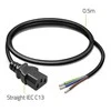 Qoltec Kabelis zasilający IEC C13 | odizolowany lutowany | Czysta miedź Cu | 3x0.75mm² | 0.5m