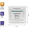 QOLTEC 52450 Exit Button baltas