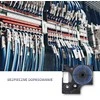 QOLTEC 50228 Termiškai susitraukiantis vamzdelis skirtas DYMO D1/DM1 9 mm x 1 5 m Balta Juodas