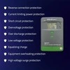 „Qoltec MPPT“ saulės įkrovimo valdiklis su temperatūros jutikliu 50A | 12V / 24V | LCD | „Bluetooth“ | programėlė | gelis | LiFePO4