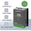 „Qoltec MPPT“ saulės įkrovimo valdiklis su temperatūros jutikliu 80A | 12V / 24V / 36V / 48V | LCD | „Bluetooth“ | programėlė | gelis | LiFePO4