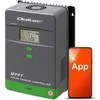 „Qoltec MPPT“ saulės įkrovimo valdiklis su temperatūros jutikliu 80A | 12V / 24V / 36V / 48V | LCD | „Bluetooth“ | programėlė | gelis | LiFePO4
