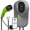 „Qoltec EV2w1 Type 2“ įkrovimo stotelė | 22 kW | „Wi-Fi“ | TUYA | LCD | RFID | 3 fazės | Sieninė dėžutė | 5 m