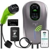 Qoltec Stacja ładowania EV Typ2 automobiliui elektrycznego i hybryd | 22kW | LCD | 2 Kortos EV | 3 fazy | Wallbox | Hotel system | 5m