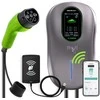 Qoltec Stacja ładowania EV Typ2 automobiliui elektrycznego i hybryd | 22kW | LCD | 2 Kortos EV | 3 fazy | Wallbox | Hotel system | 5m