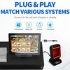 Qoltec 50864 stalinis QR ir brūkšninių kodų skaitytuvas | USB