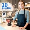 Qoltec Stacionarus tikslus skaitytuvas, brūkšninio kodo ir QR 1D skaitytuvas | 2D