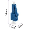 Qoltec šviesolaidinis atenuatorius LC/UPC (F) - LC/UPC (M) | Vienmodis | 15dB