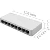 Šakotuvas Qoltec 52248 Tinklo jungiklis | 8 x RJ45 prievadas | 1000Mbps | LAN