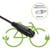 Qoltec Įkroviklis do roweru elektrycznego 36v | 42v | 2a | 3p-gx16 + kabelis zasilający