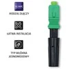 QOLTEC 54496 SC/APC šviesolaidinė greitoji jungtis, vienmodis 3,0 mm