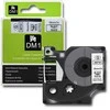QOLTEC 50751 Tape for DYMO D1 45803/ 45808 / 19mm x 7m / Baltas/Juodas print