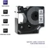 QOLTEC 50751 Tape for DYMO D1 45803/ 45808 / 19mm x 7m / Baltas/Juodas print
