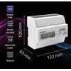 „Qoltec“ 3 fazių dvikryptis elektroninis skaitiklis | Energijos skaitiklis, montuojamas ant DIN bėgelio | 400 V | 100 A | LCD | 4P