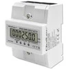 „Qoltec“ trifazis elektroninis skaitiklis | DIN bėgelio energijos suvartojimo skaitiklis | 400 V | 100A | LCD | 4P