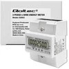 „Qoltec“ trifazis elektroninis skaitiklis | DIN bėgelio energijos suvartojimo skaitiklis | 400 V | 100A | LCD | 4P