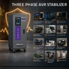 Qoltec Trójfazowy stabilizator napięcia AVR MULTIPROTECTION | 30kVA | Dokładność ± 3% | Serwomotor 3F | LCD | Expert Line