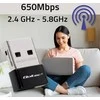 Qoltec Ultraszybki belaidis mini adapter USB Wi-Fi | standard AC | 650Mbps