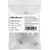 Qoltec Praėjimo kištukas RJ45 jungtis | CAT5e | UTP | PassThrough | Paauksuoti kontaktai | 10 vnt