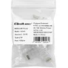Qoltec Praėjimo kištukas RJ45 jungtis | CAT6 | UTP | PassThrough | Auksuoti kontaktai | 10 vnt