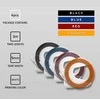 Qoltec Zastaw 4 Taśm 3D do wytłaczarki DYMO Omega | 9mm*3m | 4 kolory | samoprzylepna