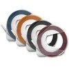 Qoltec Zastaw 4 Taśm 3D do wytłaczarki DYMO Omega | 9mm*3m | 4 kolory | samoprzylepna