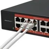Šakotuvas Qoltec Przełącznik sieciowy SWITCH Gigabit Ethernet | 16x RJ45 | 2x SFP | 1000 Mb/s