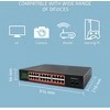 Šakotuvas Qoltec Przełącznik sieciowy SWITCH Gigabit Ethernet | 24x RJ45 | 2x SFP | 1000 Mb/s