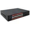 Šakotuvas Qoltec Przełącznik sieciowy SWITCH Gigabit Ethernet | 16x RJ45 | 2x SFP | 1000 Mb/s