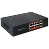 Šakotuvas Qoltec Przełącznik sieciowy SWITCH Fast Ethernet PoE | 8x RJ45 | 2x RJ45 Uplink | 120W | 10/100 Mb/s