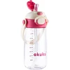 Akuku vaikiška gertuvė su šiaudeliu 480 ml. Rožinė, A0725