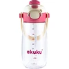 Akuku vaikiška gertuvė su šiaudeliu 480 ml. Rožinė, A0725