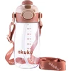 Akuku vaikiška gertuvė su šiaudeliu 480 ml. rusvai gelsvas, A0726