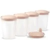 Baby Ono BabyOno indeliai mamos pienui sultims maistui 4vnt 200 ml kreminis 1028/01