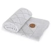 CebaBaby Pledas megztas rombais - digsniuotas 90x90 pilkas