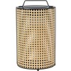 1,2W LED pastatomas įkraunamas lauko šviestuvas, medžio/juodos sp., 2800-3200K, dimeriuojamas, su saulės baterija