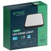 Lubinis šviestuvas V-tac 18W LED paviršinis šviestuvas, juodas, 4000K, IP44, kvadratinis, SAMSUNG LED chip